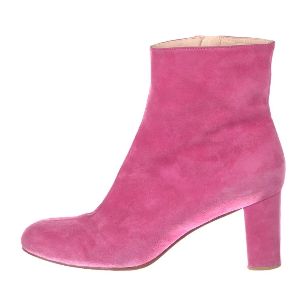 Maryam Nassir Zadeh pink suede booties size 39